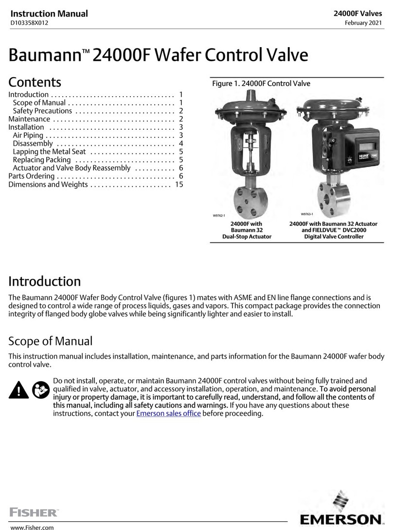 Emerson Fisher Baumann 24000F instruction manual