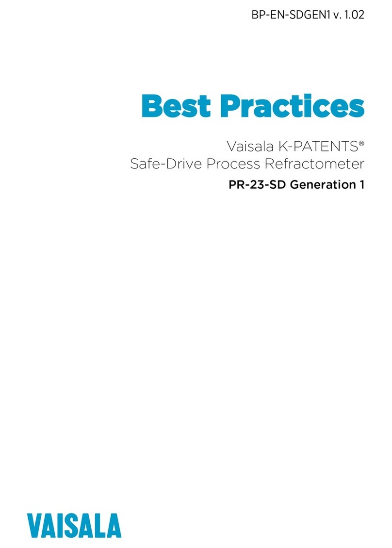 Vaisala K-PATENTS PR-23-SD Generation 1 Instructions for use