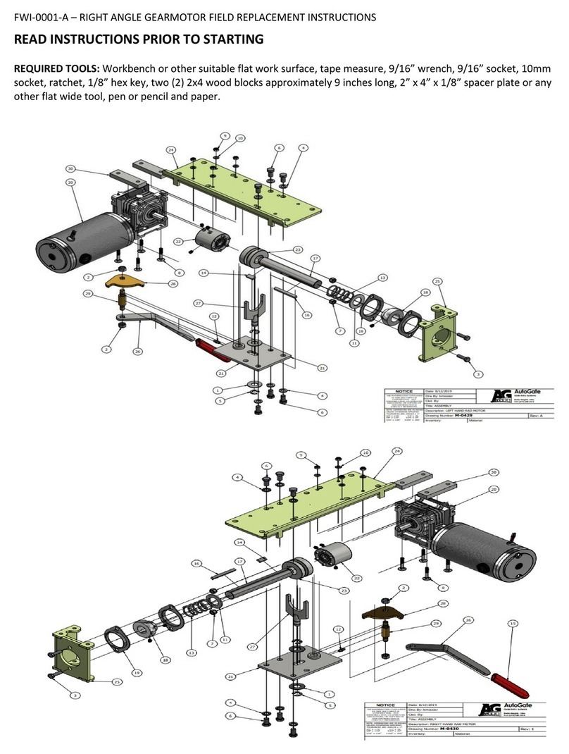 AutoGate 2490 Replacement instructions