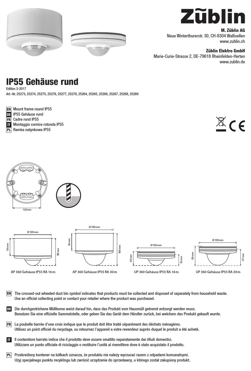 Zublin IP55 User manual