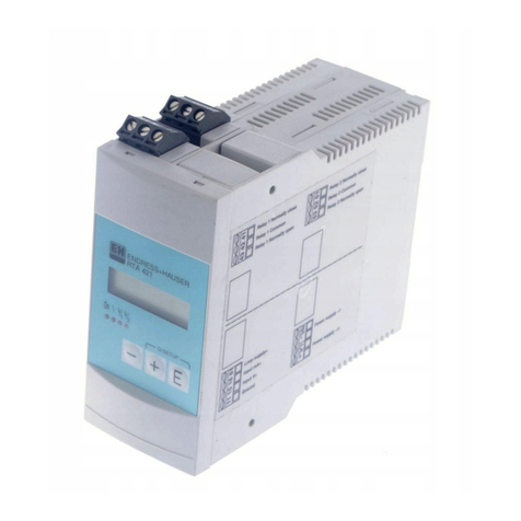 Endress+Hauser RTA421 User manual Endress+Hauser RTA421 User manual