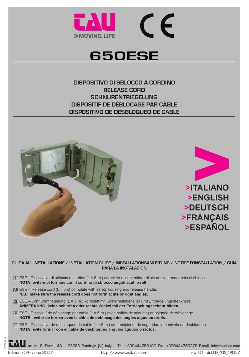 tau 650ESE User manual