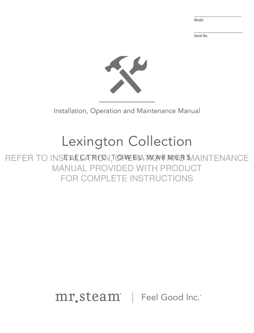 mr. steam WX24 Installation and operating instructions