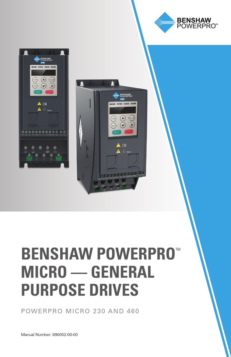 BENSHAW PowerPro Micro Series User manual