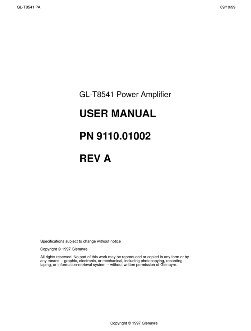 Glenayre GL-T8541 user manual