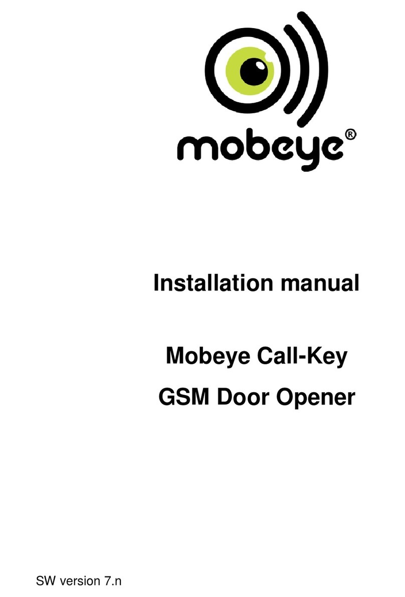 Mobeye Call-Key MCK100 installation manual