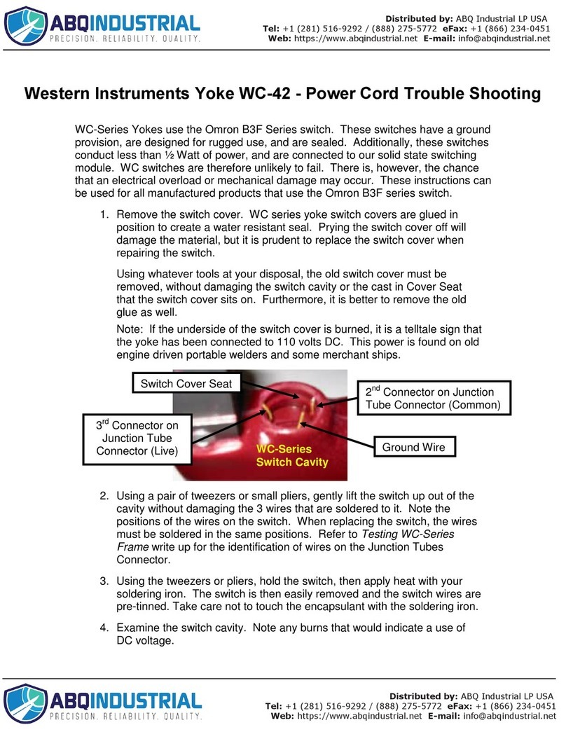 Western Instruments WC Series Troubleshooting