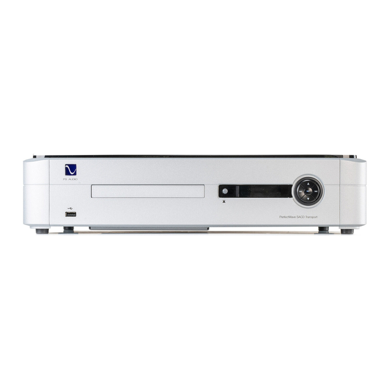 PS Audio PerfectWave SACD Transport Owner's reference