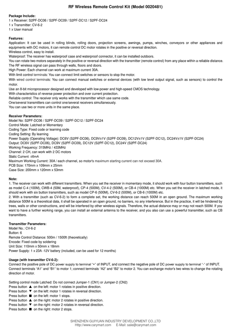 Flying Industry Development 0020481 User manual