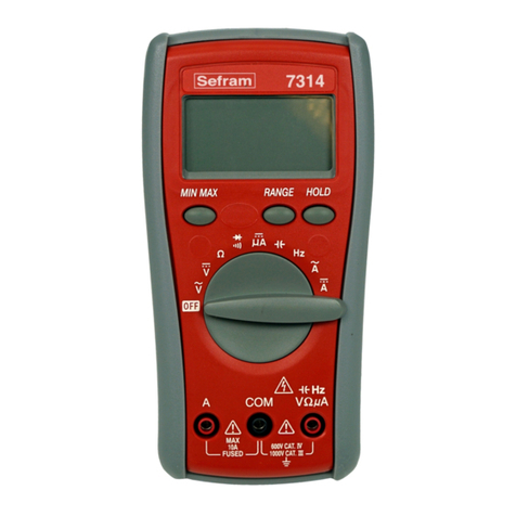 SEFRAM 7314 User manual