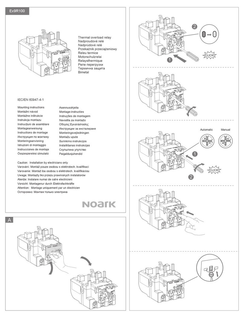 Noark Ex9R100 Mounting instructions