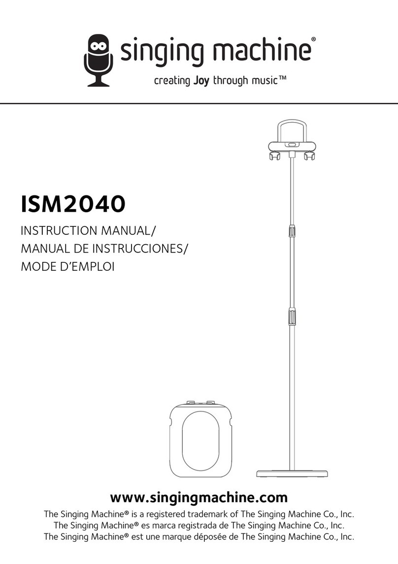 The Singing Machine ISM2040 instruction manual