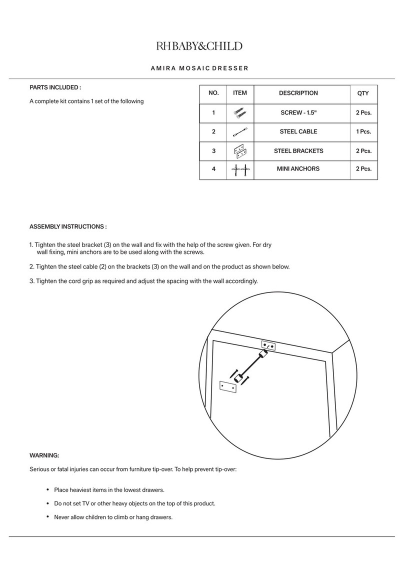 RH Baby&child AMIRA MOSAIC Assembly instructions