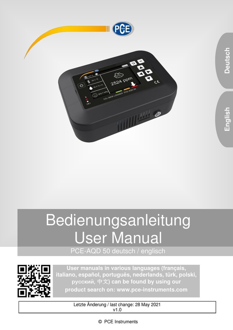 PCE Instruments PCE-AQD 50 User manual PCE Instruments PCE-AQD 50 User manual