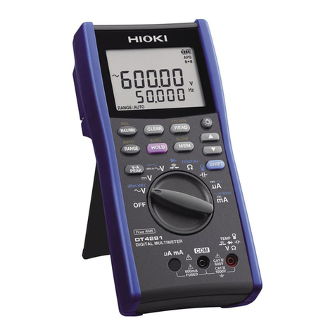 Hioki DT4281 User manual