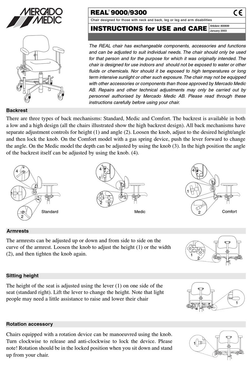 Mercado Medic REAL 9000 Instructions for use and care