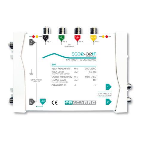 Fracarro SCD2-32IF operating instructions