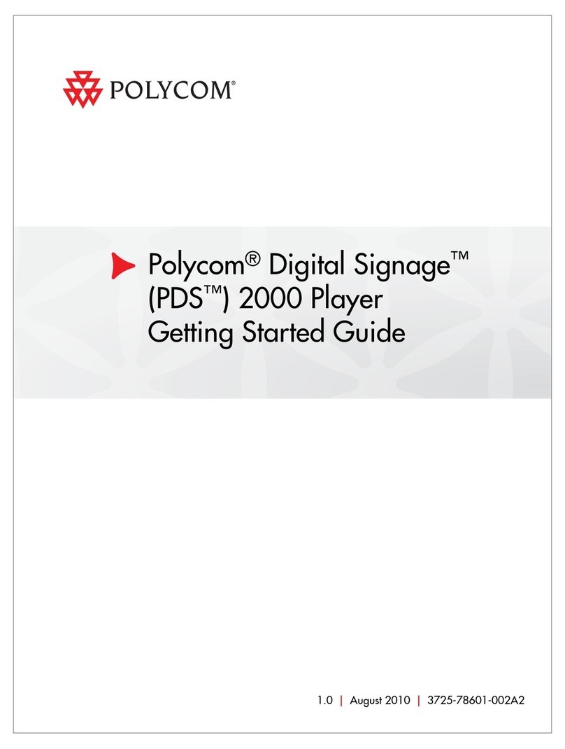 Polycom Digital Signage 2000 User manual