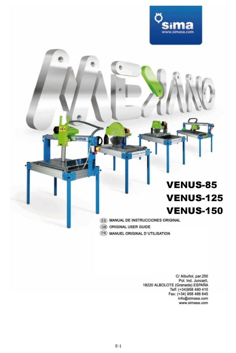 Sima MEKANO VENUS-85 Original user guide