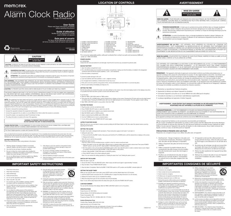 Memorex MC6306 User manual