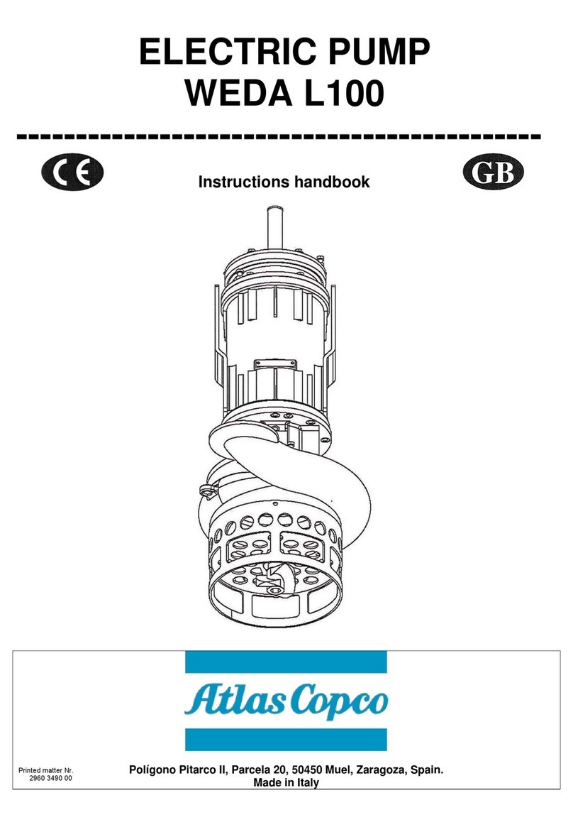 Atlas Copco WEDA L100 Instruction handbook