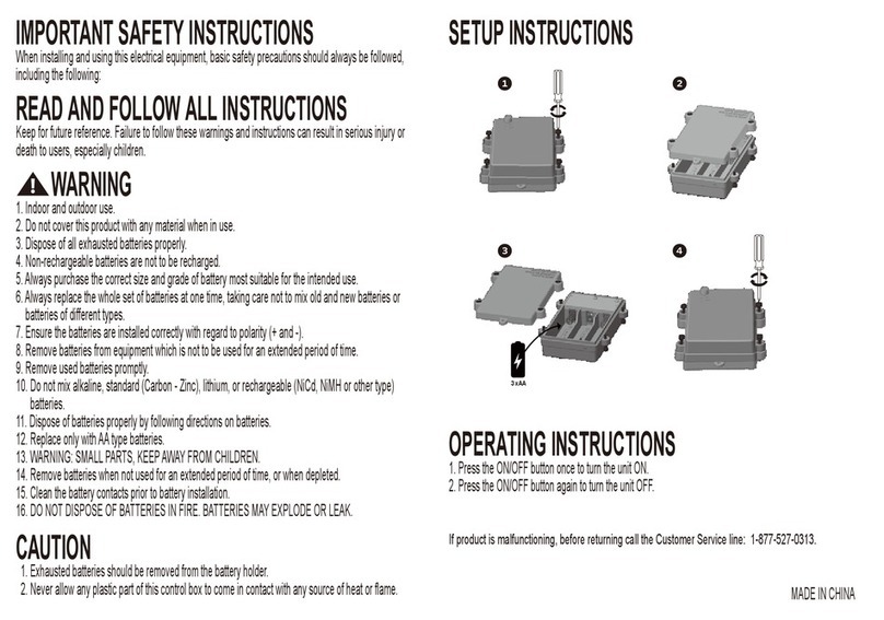 Home Accents L6020003WU01 quick start guide