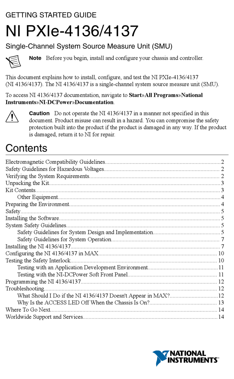 National Instruments PXIe-4136 Getting started guide