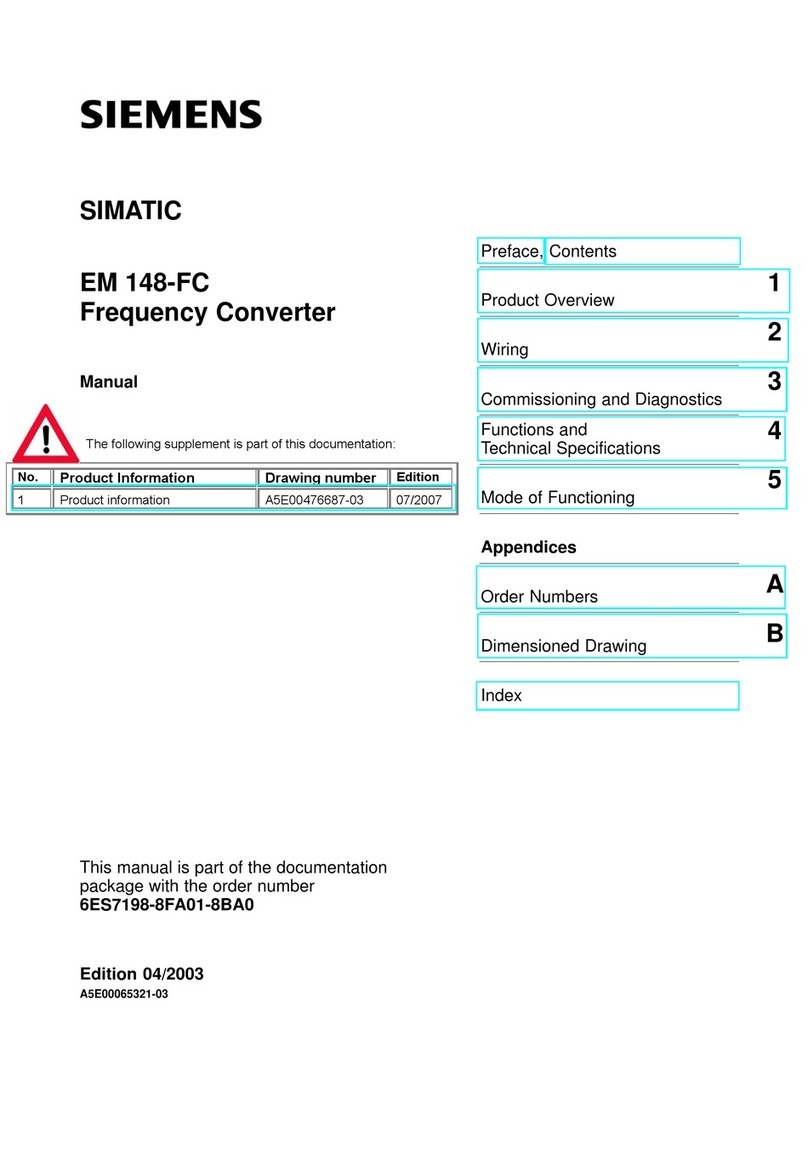 Siemens SIMATIC EM 148-FC User manual