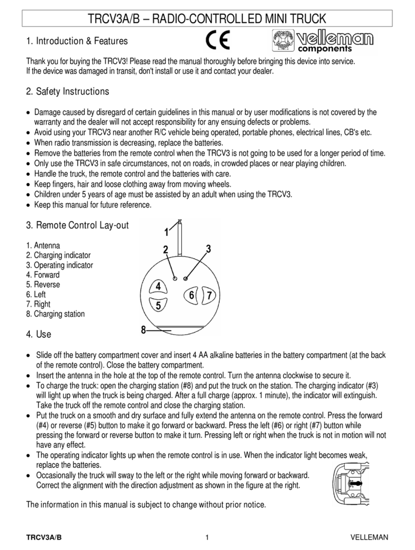 Velleman TRCV3A manual