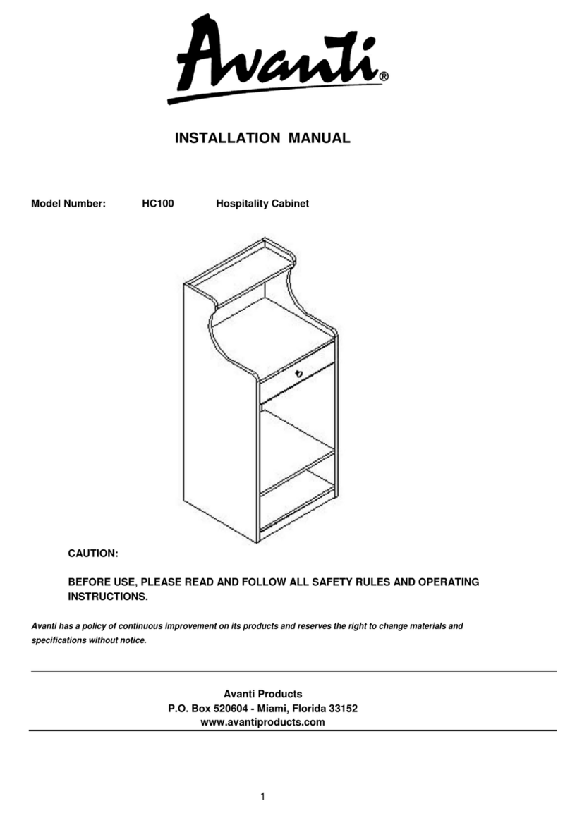 Avanti HC100 installation manual Avanti HC100 installation manual