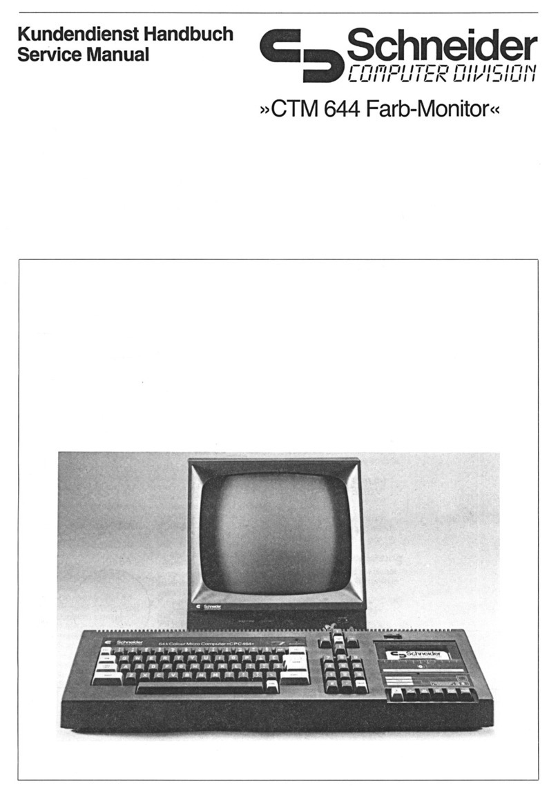 Schneider Computer Division CTM 644 Farb-Monitor User manual