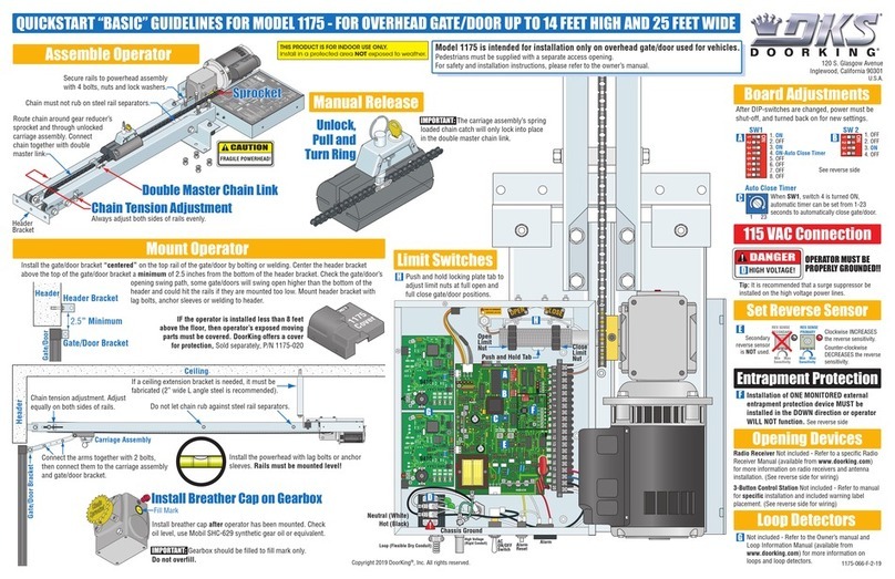 DoorKing 1175 Installation guide