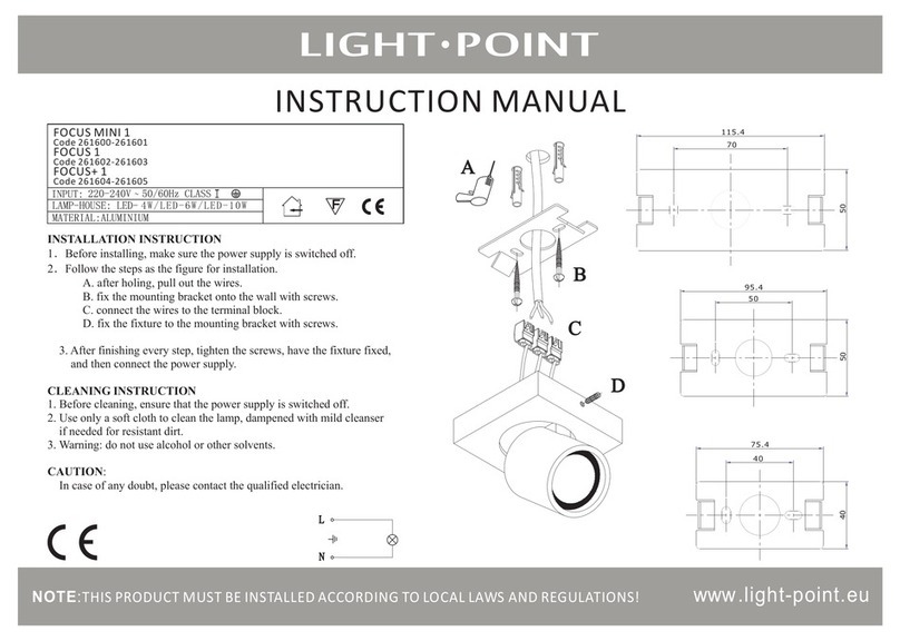Light-Point FOCUS MINI 1 instruction manual