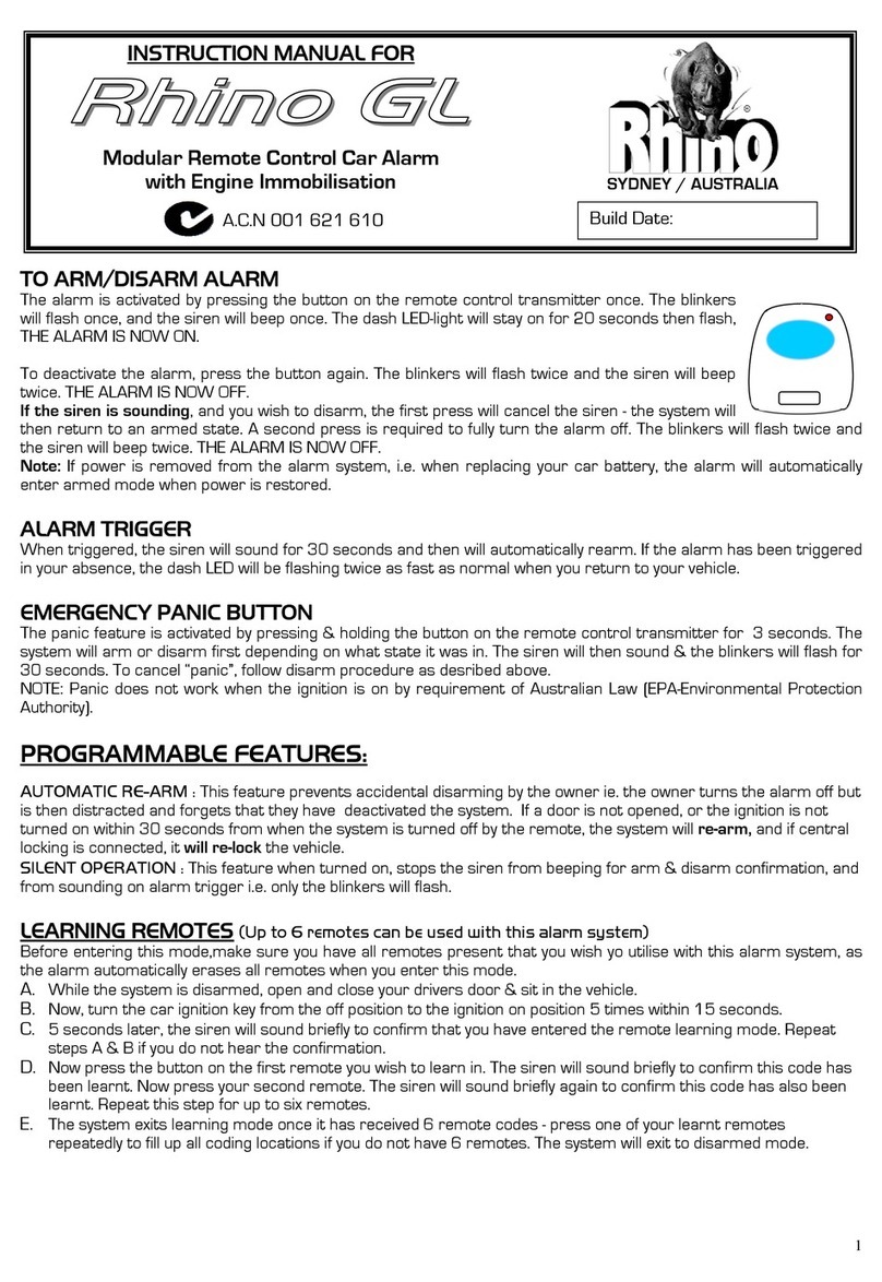 RHINO GL instruction manual