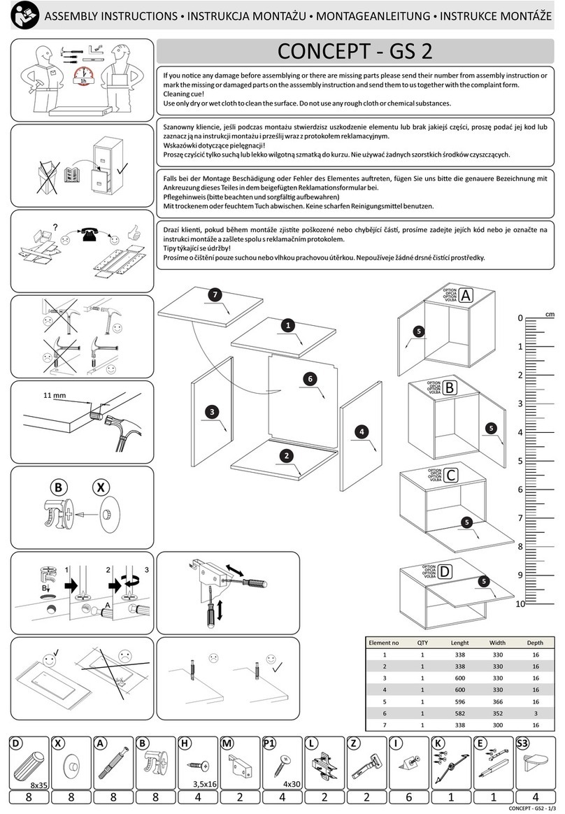 Concept2 GS 2 Assembly instructions