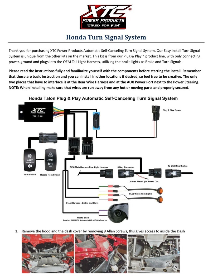 XTC Turn Signal System User manual