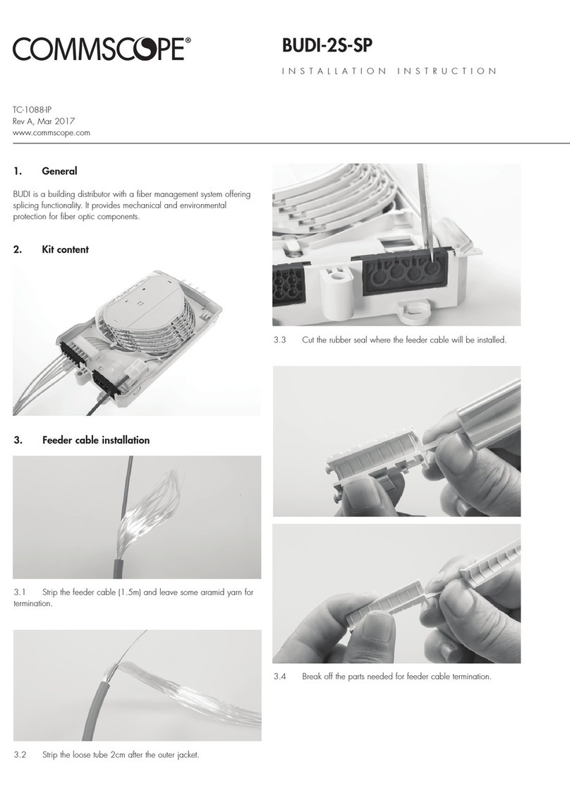 CommScope BUDI-2S-SP Installation instruction
