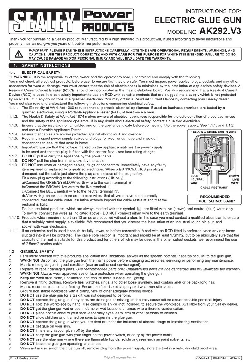 Sealey AK292.V3 User manual