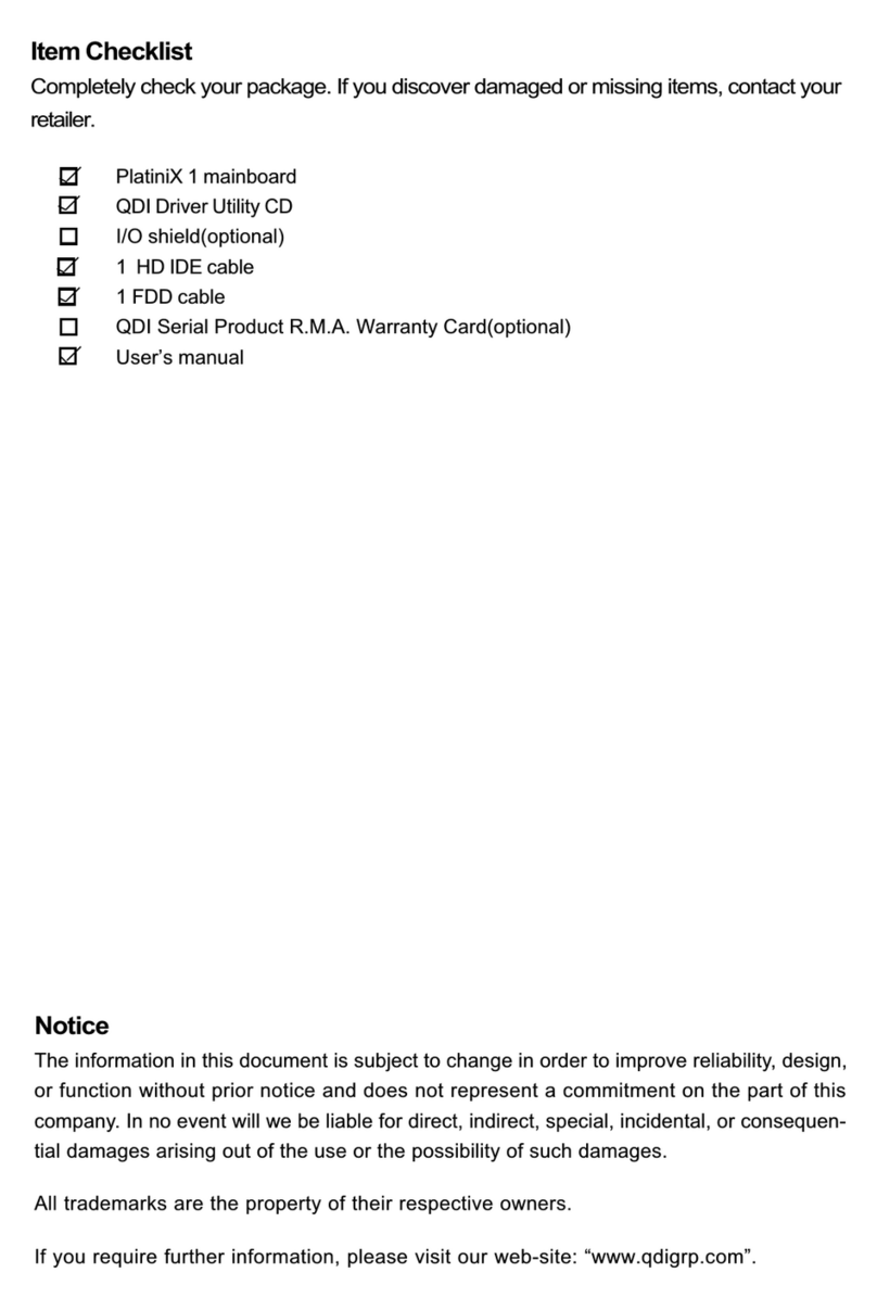 QDI PlatiniX 1 manual