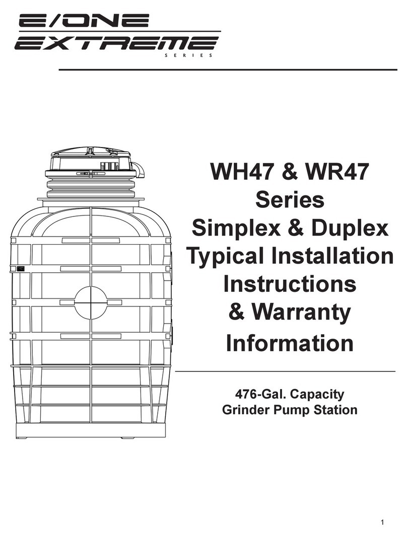 E-one Extreme WH47 Series Typical Installation Instructions & Warranty Information E-one Extreme WH47 Series Typical Installation Instructions & Warranty Information