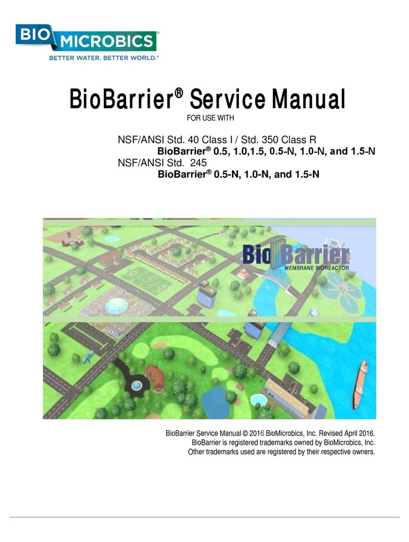 BIO-MICROBICS BioBarrier User manual