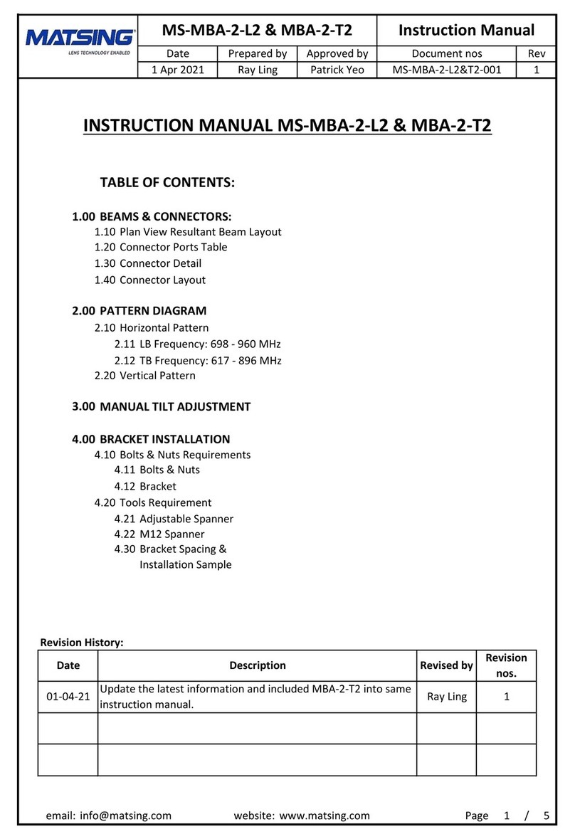 Matsing MS-MBA-2-L2 User manual