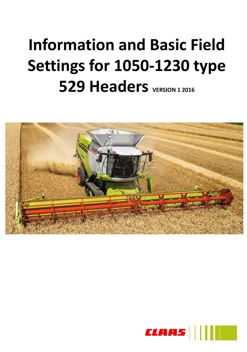 Claas 529 Series Information and Basic Field Settings