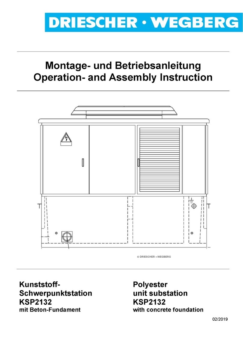 DRIESCHER-WEGBERG KSP2132 Operation – and Assembly Instruction