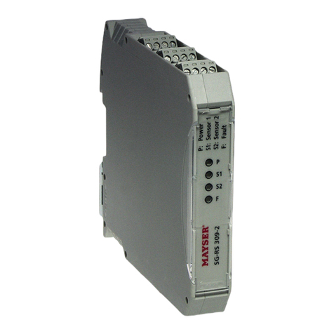 MAYSER SG-RS 309-2 operating instructions