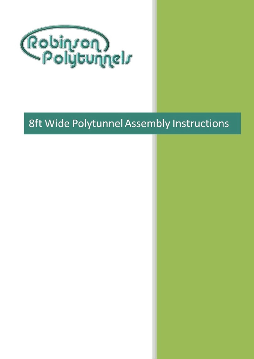 Robinson Polytunnels 8ft Wide Polytunnel Assembly instructions