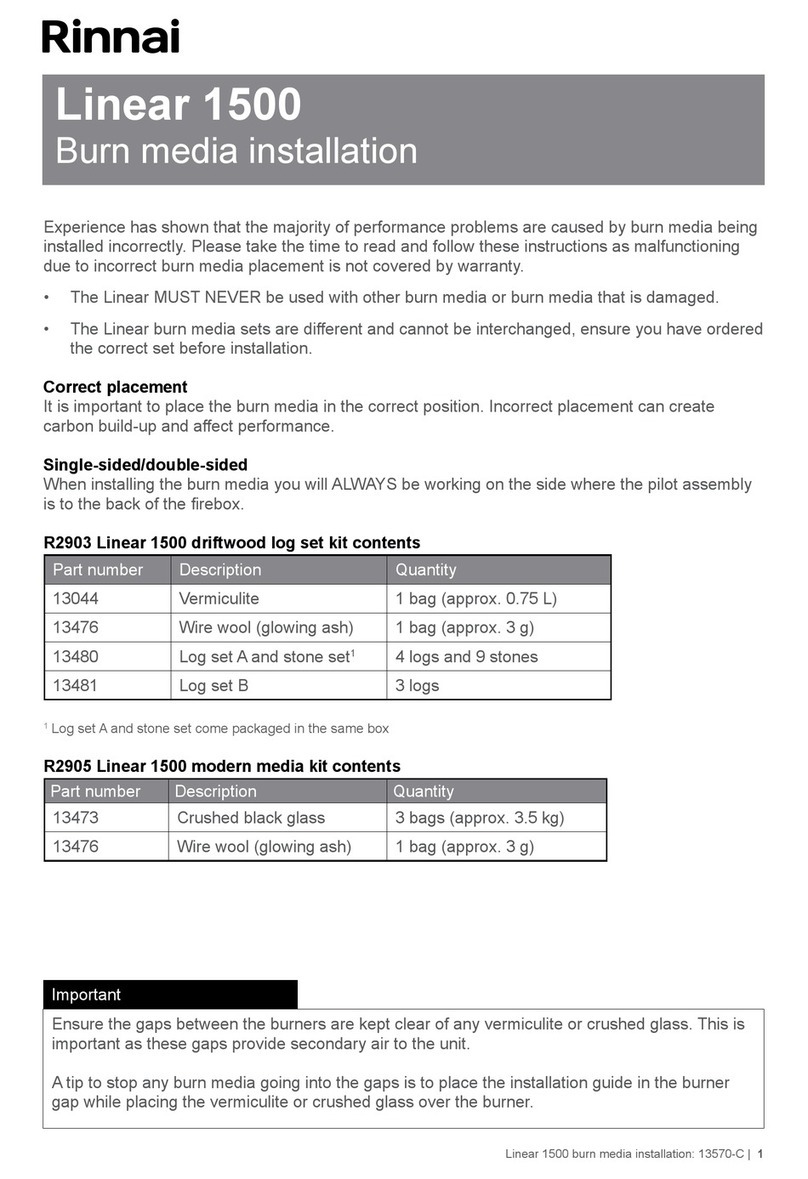 Rinnai Linear 1500 User manual