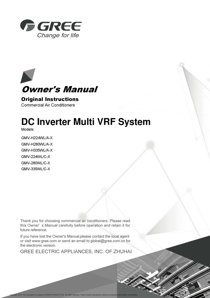 Gree GMV-H224WL/A-X User manual