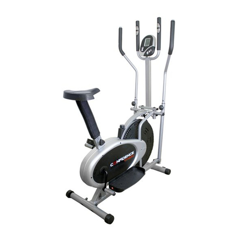 Confidence Fitness PRO 2 in 1 Elliptical Cross Trainer &... User manual