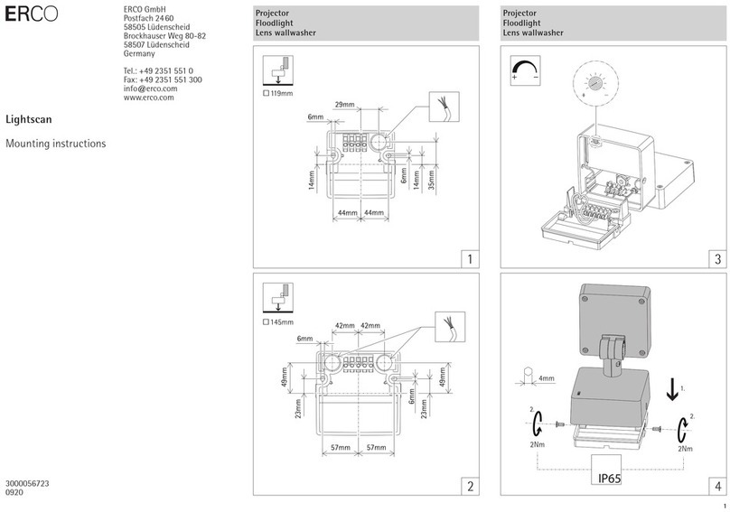 Erco Lightscan Mounting instructions